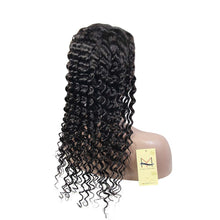 Load image into Gallery viewer, Human Virgin Hair Lace Front Wigs with Baby Hair Pre Plucked Natural Hairline for Ladies--Deep wave