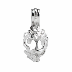 Flower Cage 925 Sterling Silver Pendant Charm CDSWP39